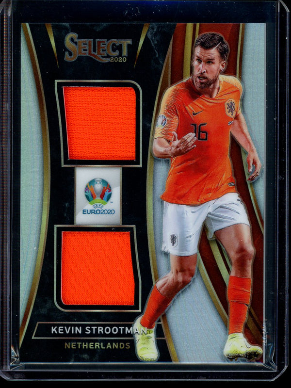 Kevin Strootman 2020 Panini Select Euro Soccer Dual Jersey Silver