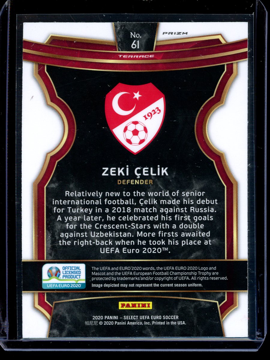 Zeki Celik 2020 Panini Select Euro Soccer Terrace Silver RC