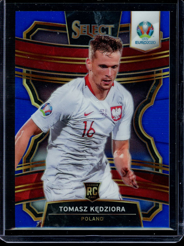 Tomasz Kedziora 2020 Panini Select Euro Soccer Terrace Blue RC 185/225