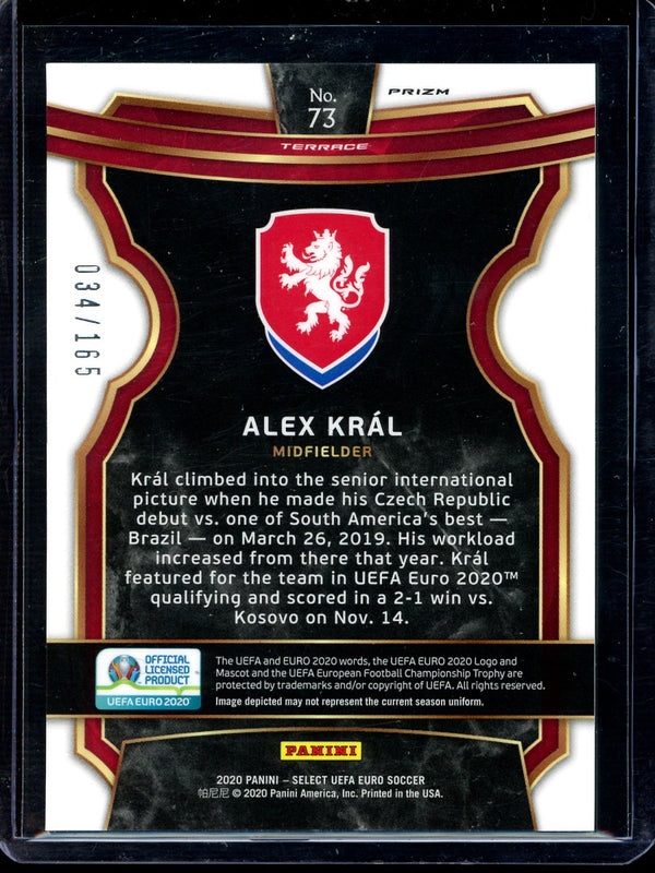 Alex Kral 2020 Panini Select Euro Soccer Terrace Maroon RC 034/165