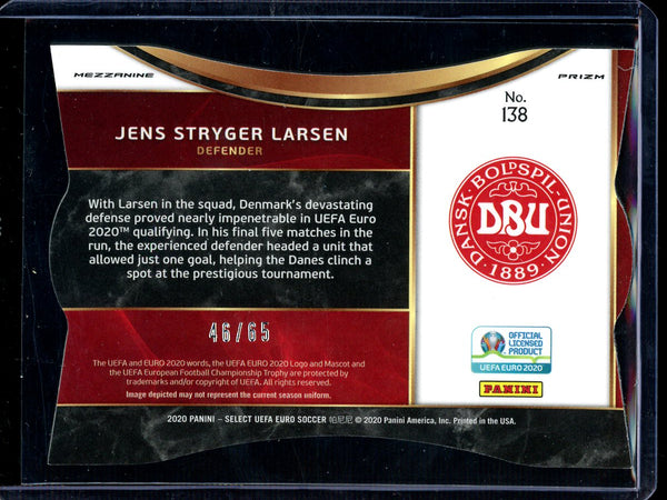 Jens Stryger Larsen 2020 Panini Select Euro Soccer Mezzanine  Red RC 46/65