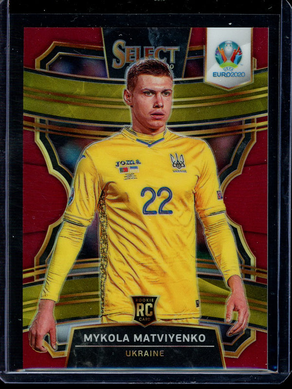 Mykola Matviyenko 2020 Panini Select Euro Soccer Terrace Maroon RC 051/165