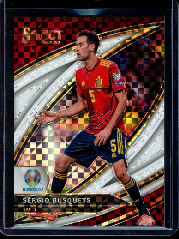 Sergio Busquets 2020 Panini Select Euro Soccer Field Level White 01/60