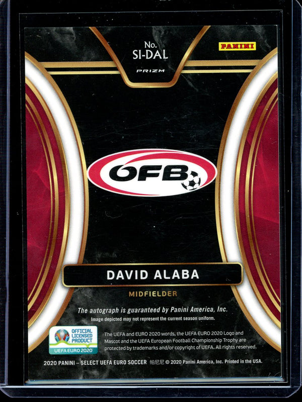 David Alaba 2020 Panini Select Euro Soccer Signatures Silver