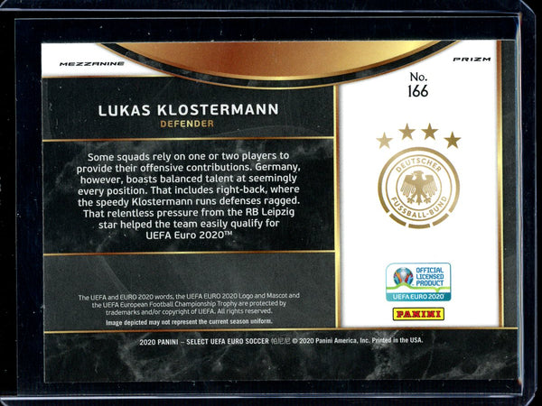 Lukas Klostermann 2020 Panini Select Euro Soccer Mezzanine Tri color RC