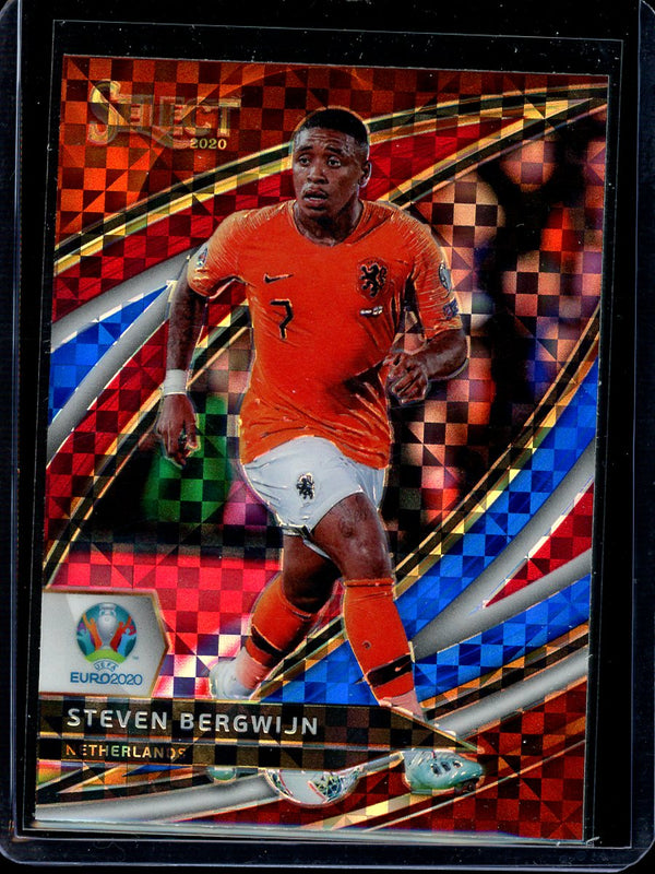 Steven Bergwijn 2020 Panini Select Euro Soccer Field Level Tri Color