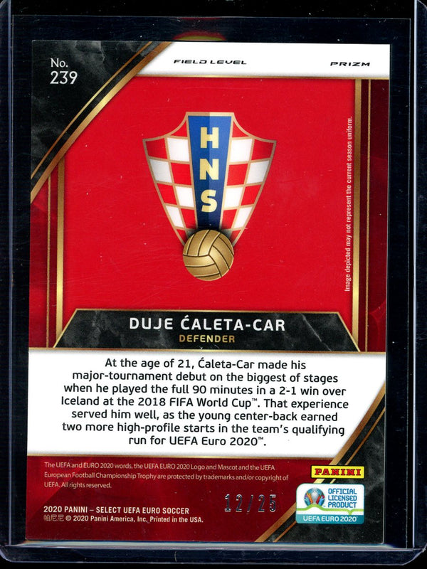 Duje Caleta-Car 2020 Panini Select Euro Soccer Field Level Tie-Dye 12/25