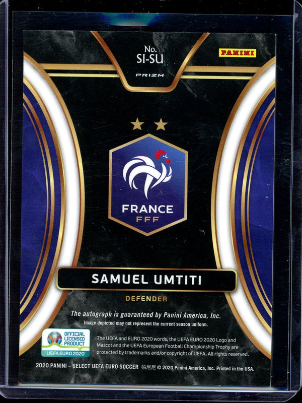 Samuel Umtiti 2020 Panini Select Euro Soccer Signatures Silver