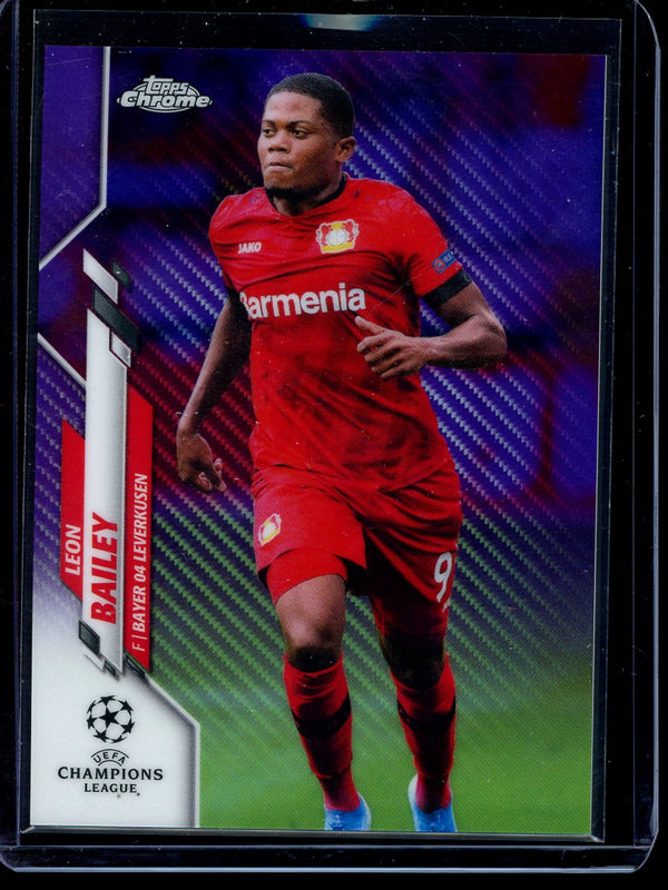 Leon Bailey 19-20 Topps  Chrome UEFA Champions League Purple