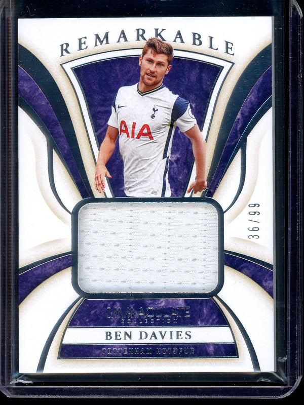 Ben Davies 2020 Panini Immaculate Collection Remarkable 36/99