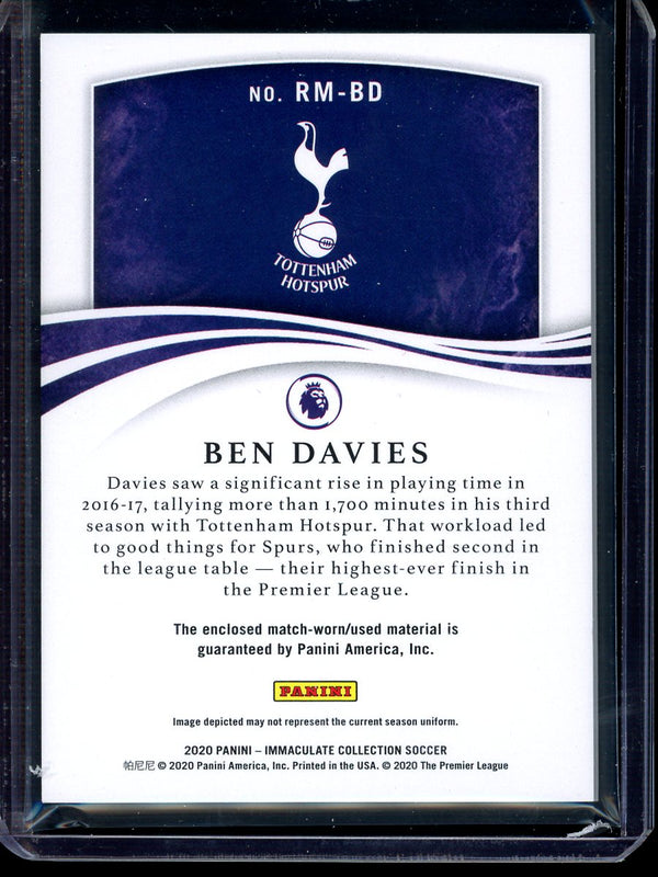 Ben Davies 2020 Panini Immaculate Collection Remarkable 36/99