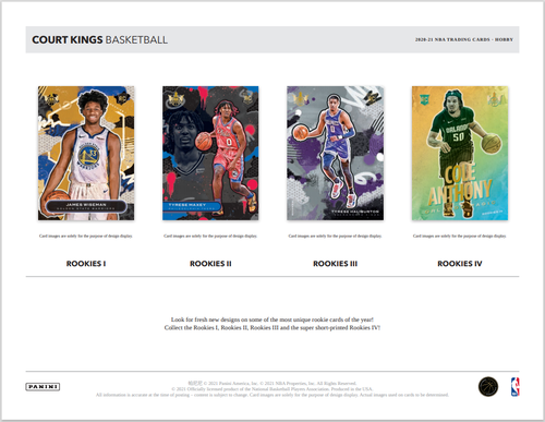 2020/21 Panini Court Kings Basketball Hobby 16 Box Case