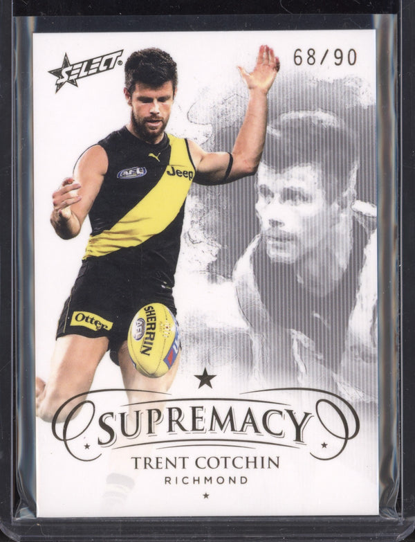 Trent Cotchin 2021 AFL Select Supremacy  Base Parallel - Gold 68/90