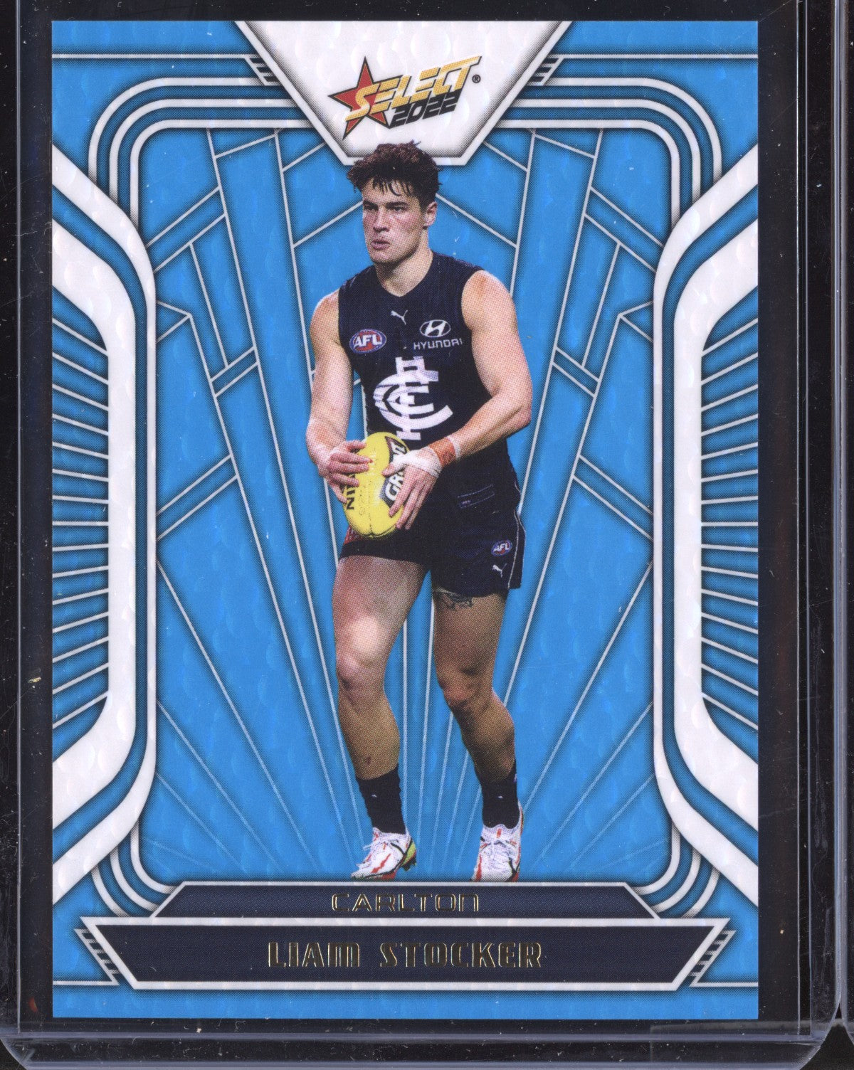 Liam Stocker 2022 Select Footy Stars Fractured - Artic Blue 16/190