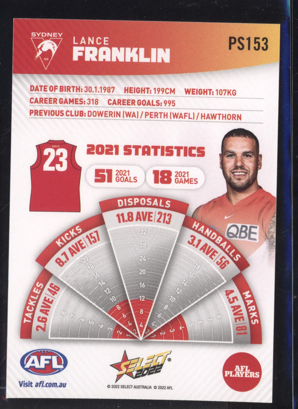 Lance Franklin 2022 Select Footy Stars Sunset