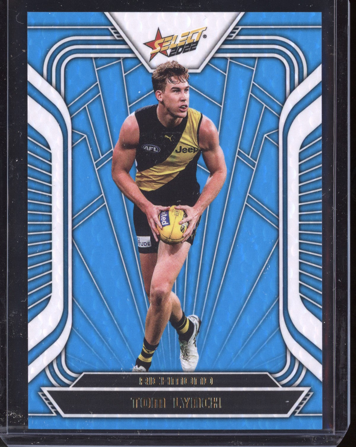 Tom Lynch 2022 Select Footy Stars Fractured - Artic Blue 75/190