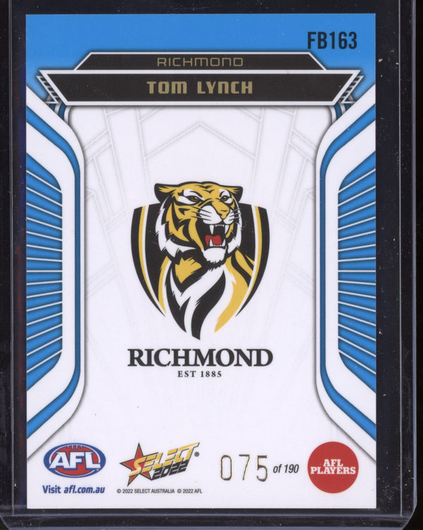 Tom Lynch 2022 Select Footy Stars Fractured - Artic Blue 75/190