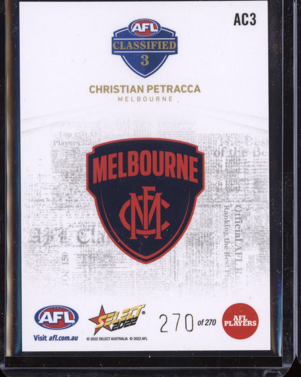 Christian Petracca 2022 Select Footy Stars AFL Classified 270/270