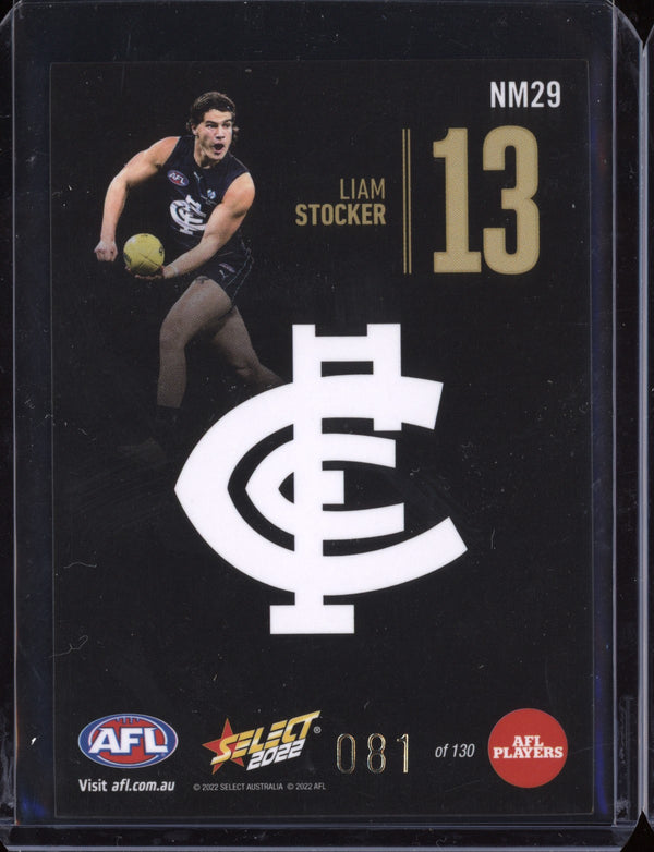 Liam Stocker 2022 Select Footy Stars Midnight Numbers 81/130