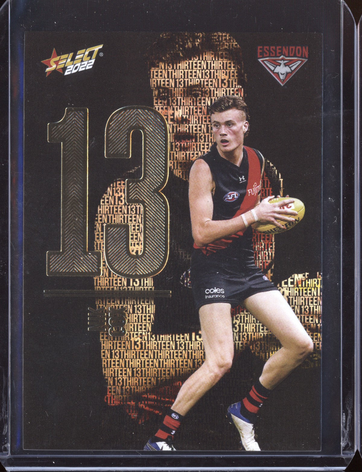 Nik Cox 2022 Select Footy Stars Midnight Numbers 86/130