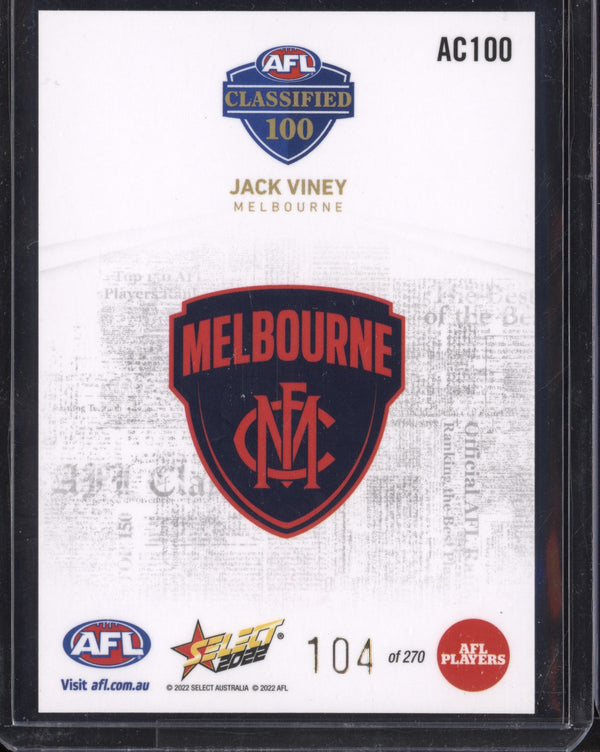 Jack Viney 2022 Select Footy Stars AFL Classified 104/270