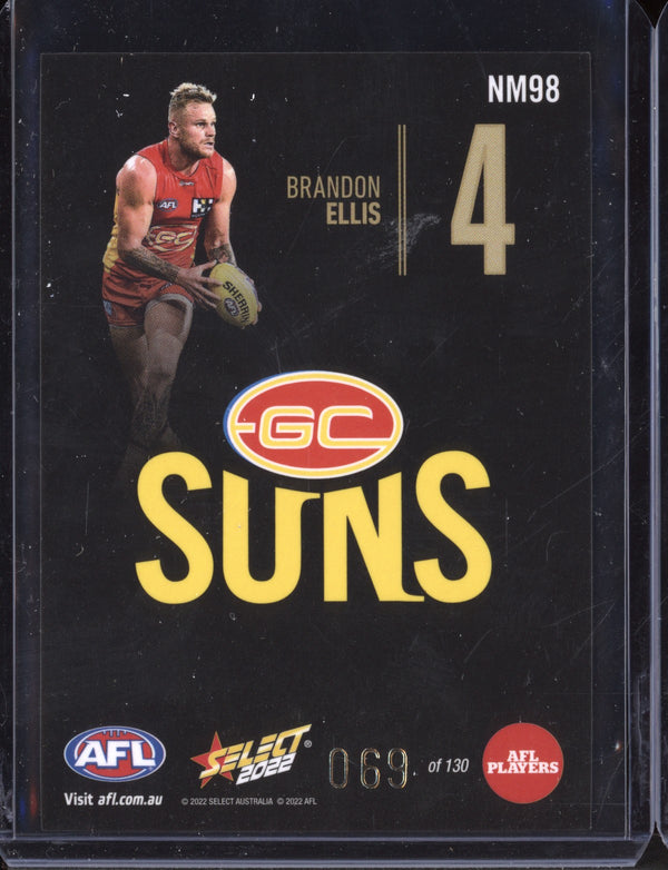 Brandon Ellis 2022 Select Footy Stars Midnight Numbers 69/130