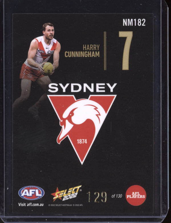 Harry Cunningham 2022 Select Footy Stars Midnight Numbers 129/130