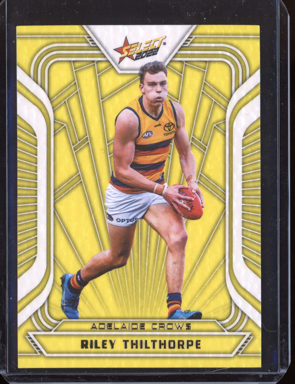 Riley Thilthorpe 2022 Select Footy Stars Fractured - Acid  Yellow 90/145