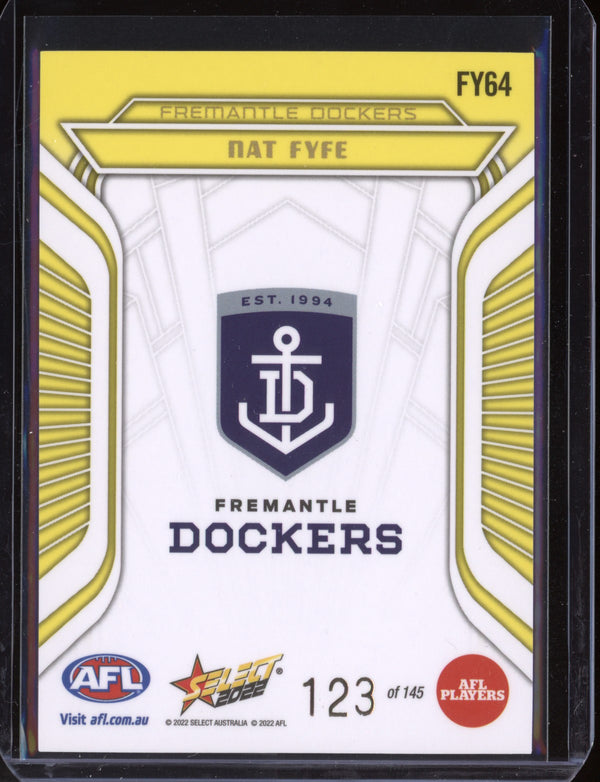 Nay Fyfe 2022 Select Footy Stars Fractured - Acid  Yellow 123/145