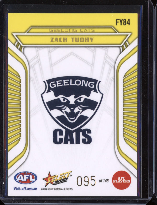 Zach Tuohy 2022 Select Footy Stars Fractured - Acid  Yellow 95/145