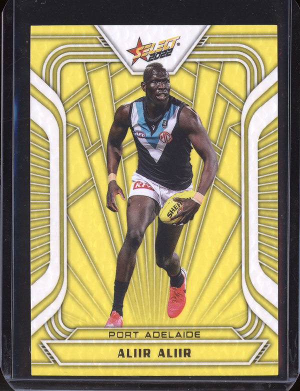 Aliir Aliir 2022 Select Footy Stars Fractured - Acid  Yellow 145/145