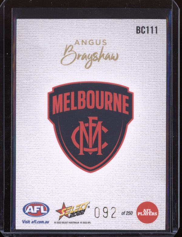 Angus Brayshaw 2022 Select Footy Stars Blank Canvas 92/250