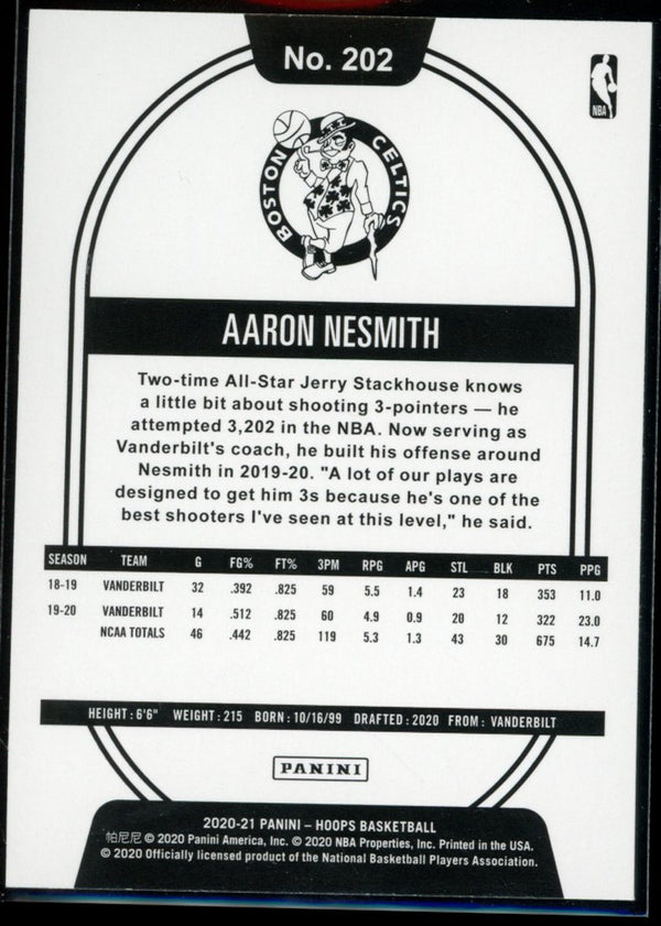 Aaron Nesmith 2020-21 Panini Hoops RC