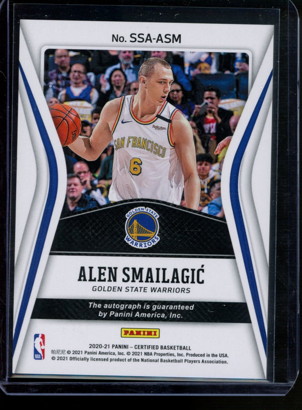 Alen Smailagic 2020-21 Panini Certified  Sophmore Signatures