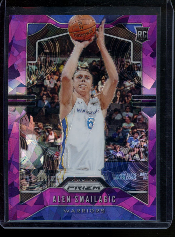 Alen Smailagic 2019-20 Panini Prizm Purple Cracked Ice RC 144/149