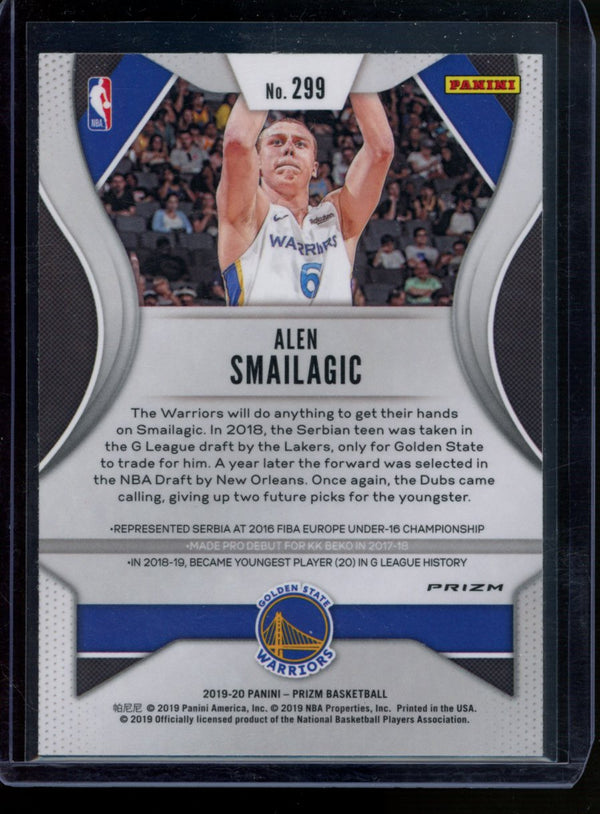 Alen Smailagic 2019-20 Panini Prizm Silver RC