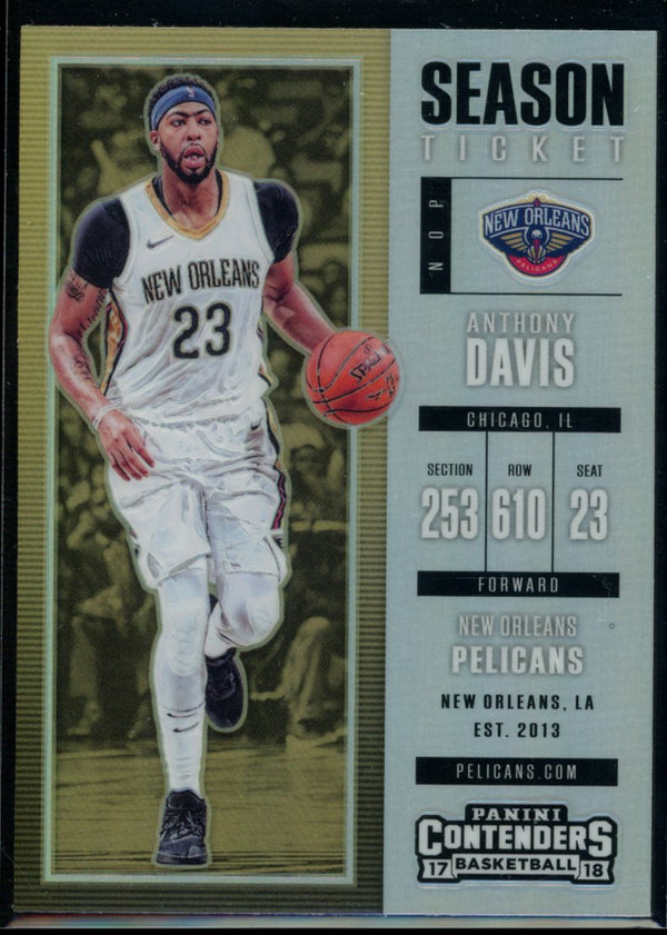 Anthony Davis 2017-18 Panini Contenders Season Ticket Silver