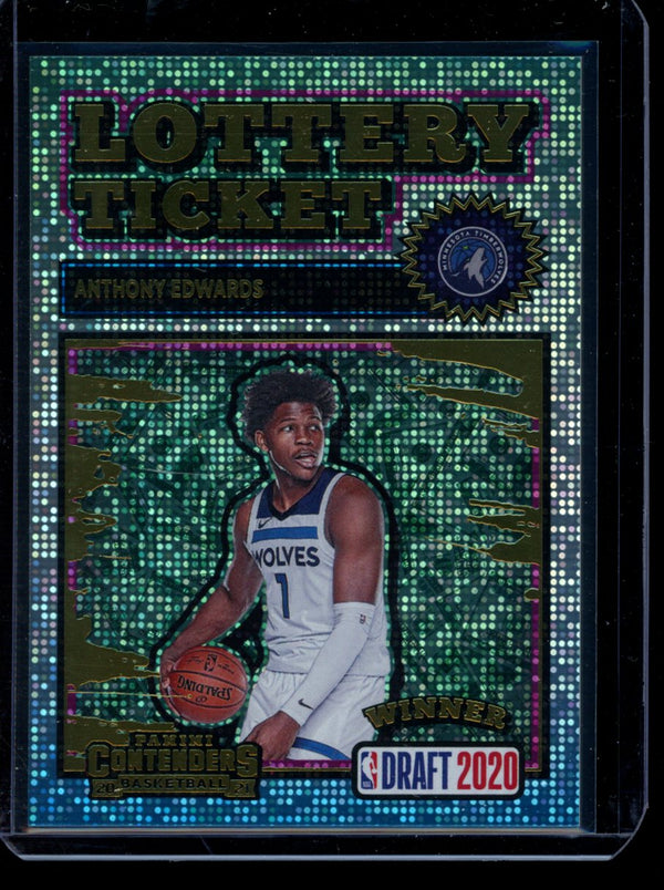 Anthony Edwards 2020-21 Panini Contenders Lottery Ticket RC