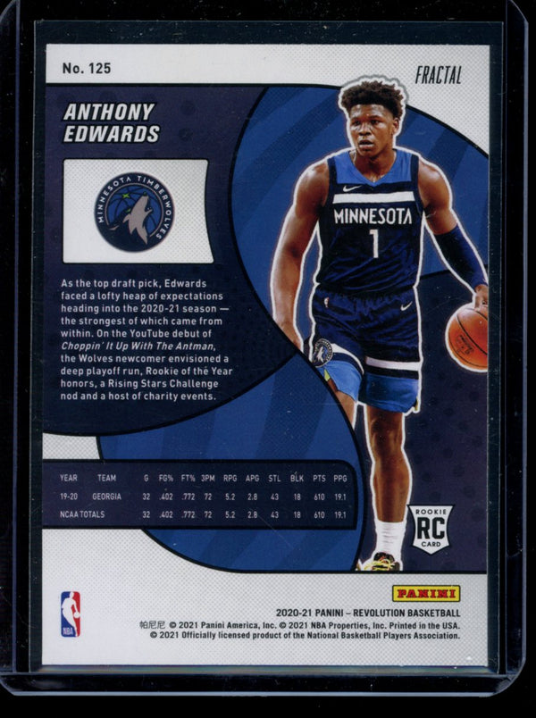 Anthony Edwards 2020-21 Panini Revolution Fractal RC