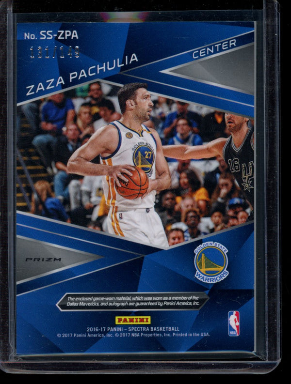 Zaza Pachulia 2016-17 Panini Spectra Spectacular Swatches Silver 131/149
