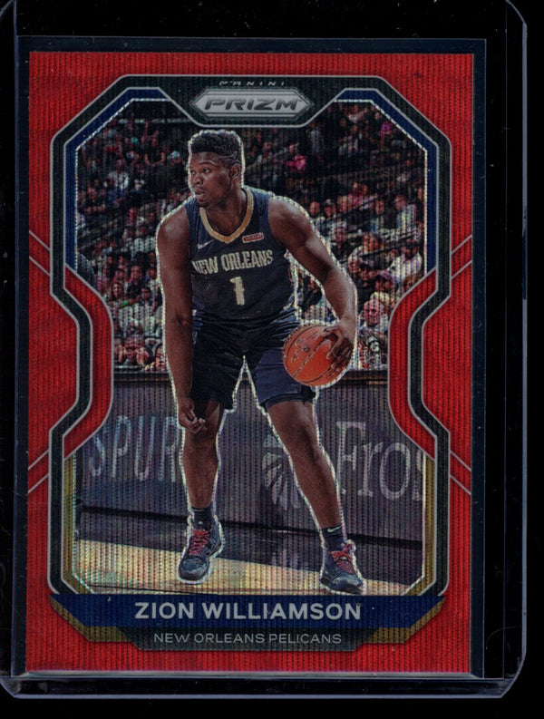 Zion Williamson 2020-21 Panini Prizm Red Wave