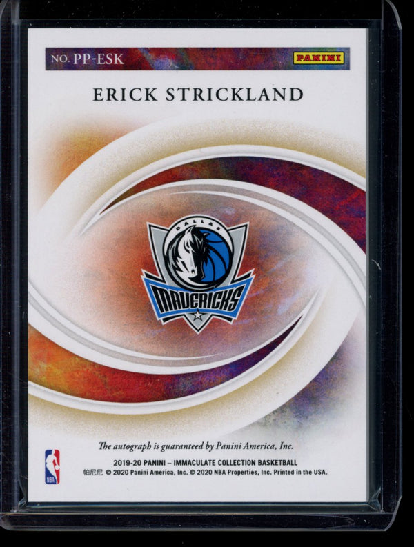 Erick Strickland 2019-20 Panini Immaculate Past and Present Auto 36/75