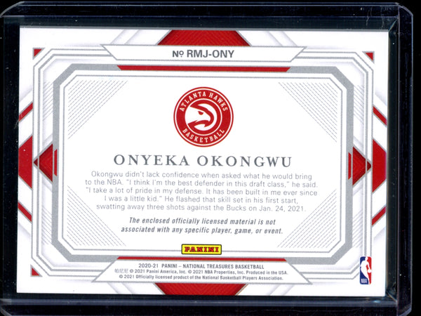 Onyeka Okongwu 2020-21 Panini National Treasures Rookie Material Jumbo RC 10/25