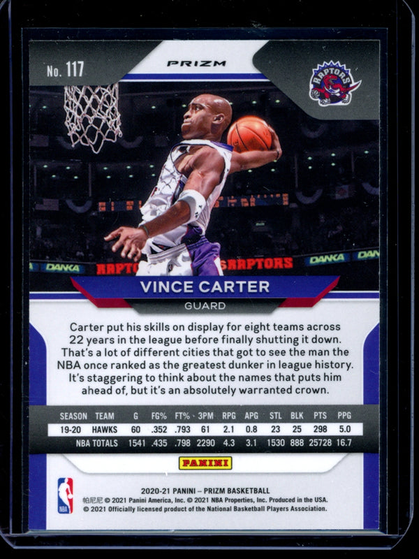 Vince Carter 2020-21 Panini Prizm Red Wave