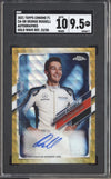 George Russell 2021 Topps Chrome Formula One CA-GR Gold Wave Auto 22/50 SGC 9.5-10 Auto
