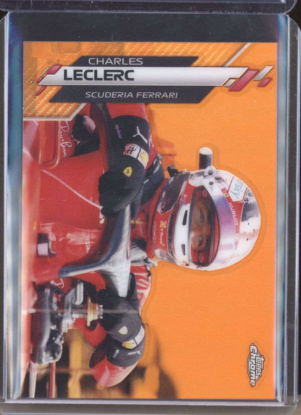 Charles Leclerc 2020 Topps Chrome 177 Orange Refractor 13/25