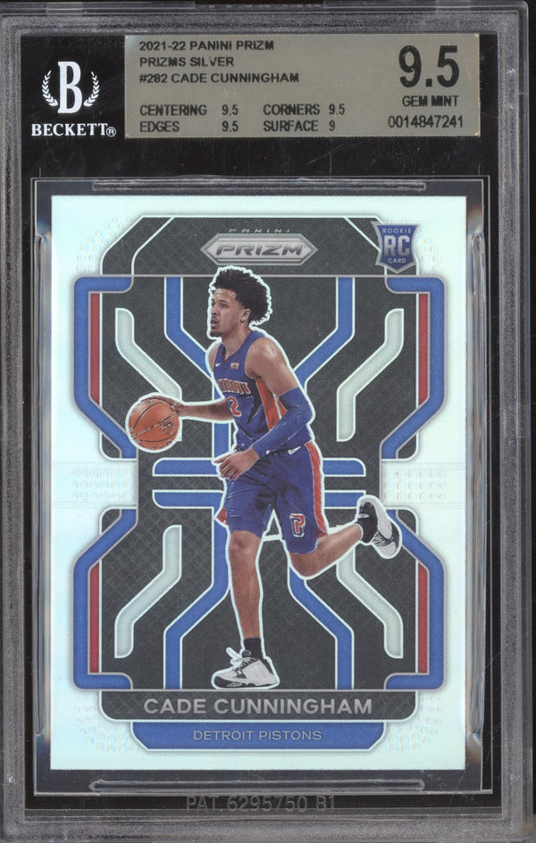 Cade Cunningham 2021-22 Panini Prizm 282 Silver RC BGS 9.5