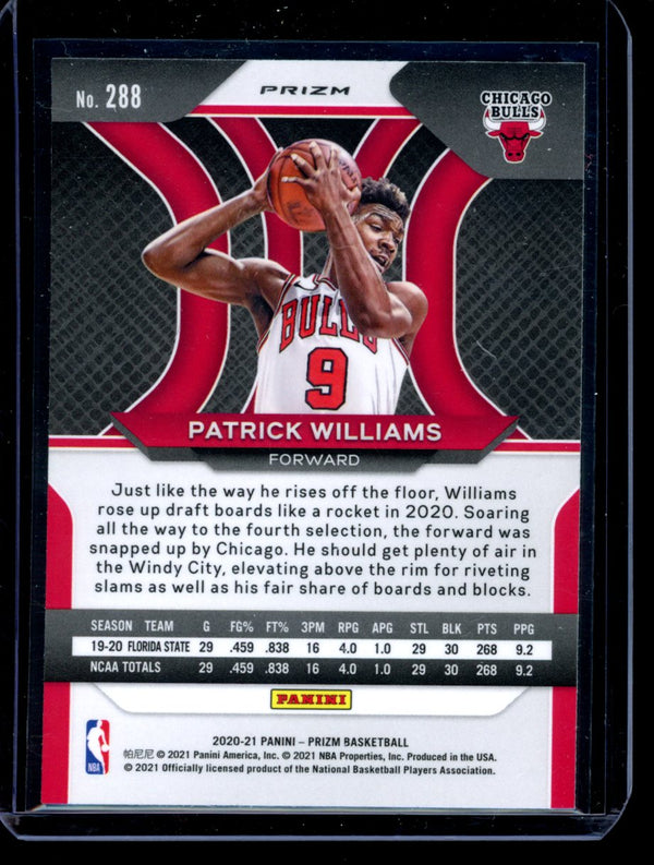 Patrick Williams 2020-21 Panini Prizm Silver RC