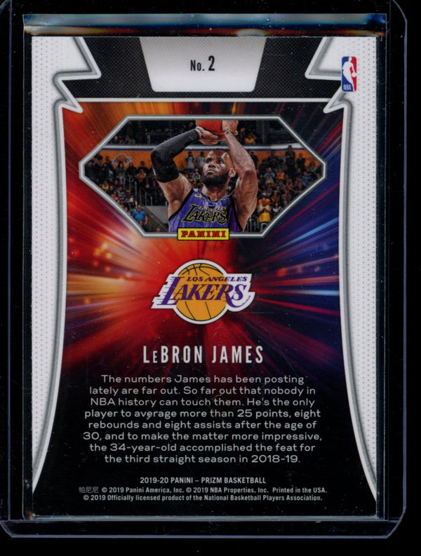 Lebron James 2019-20 Panini Prizm Far Out