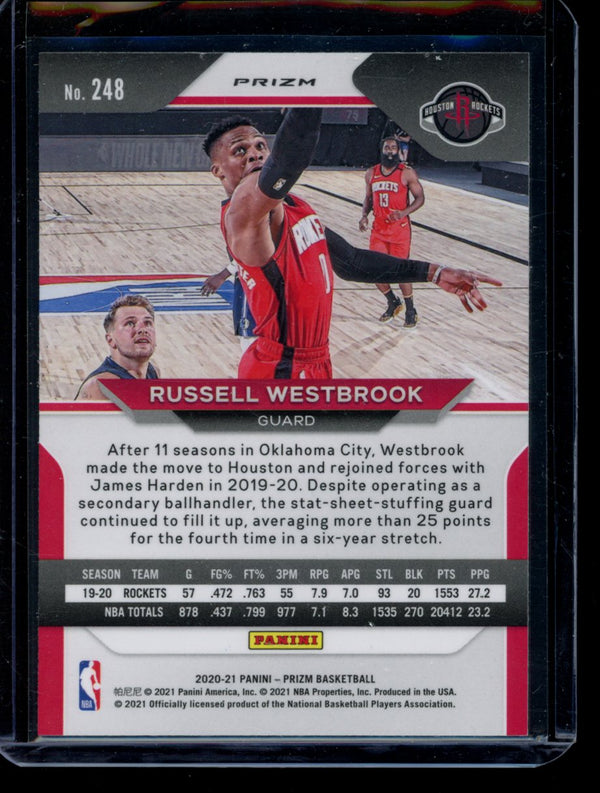 Russell Westbrook 2020-21 Panini Prizm Silver